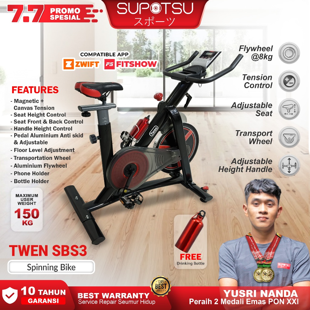 TWEN S3  Sepeda Statis Fitness
