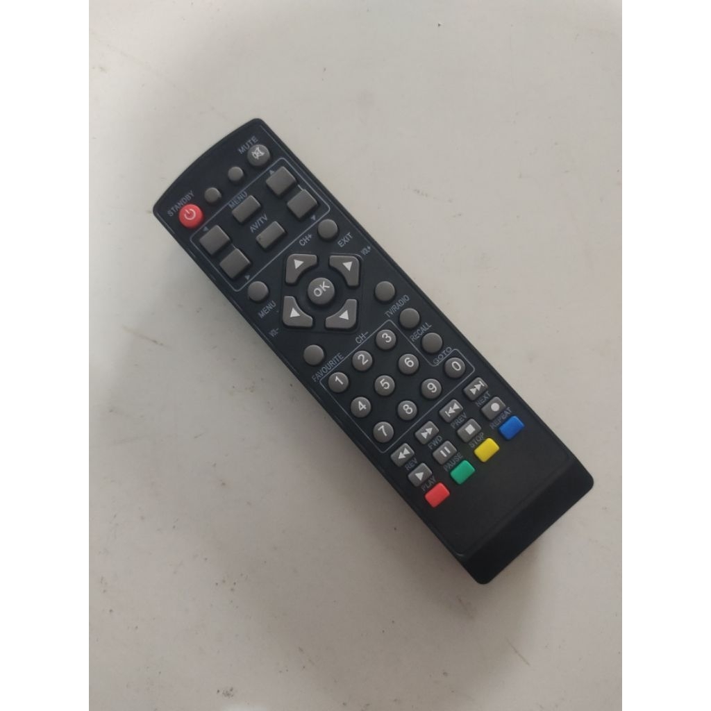Wcom Remot TV Tabung Cina Digital untuk Mesin TV Wcom dengan Tombol Warna dan Fungsi Lengkap