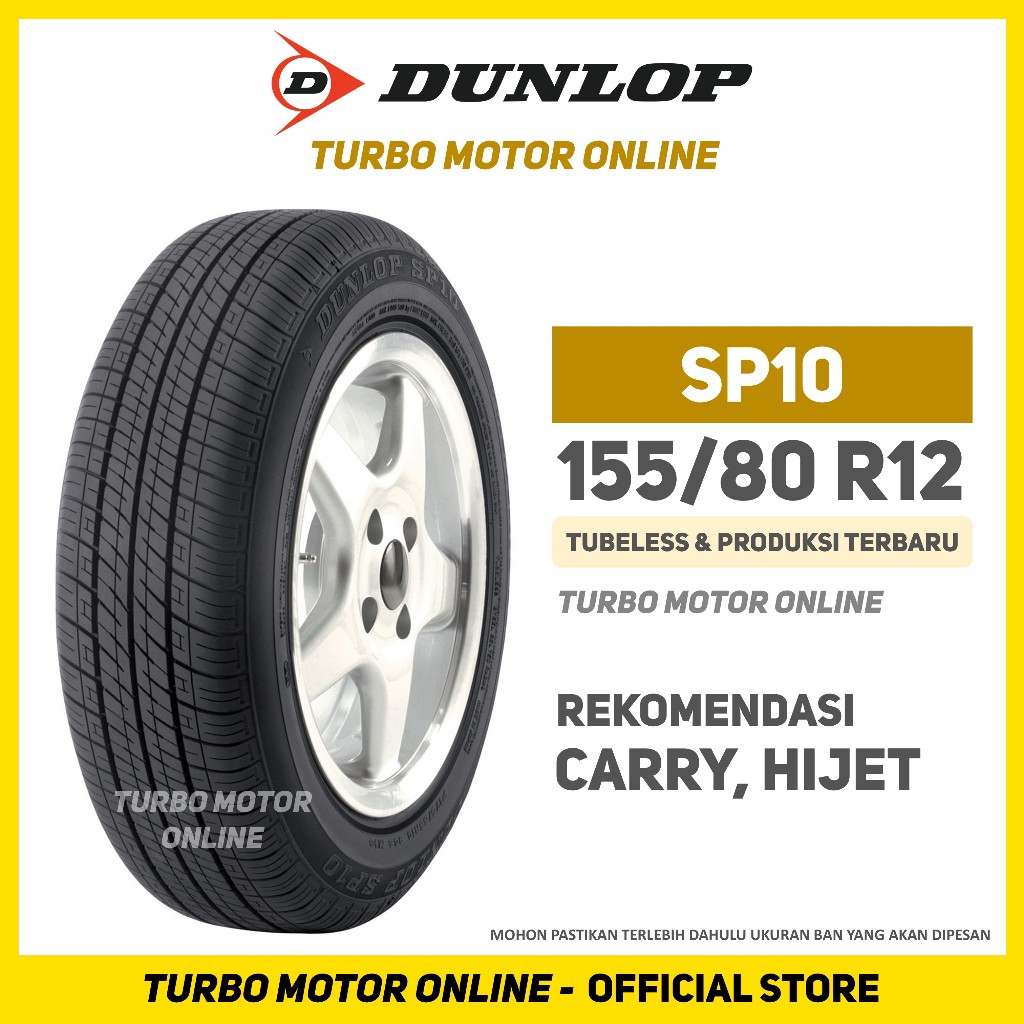 Ban Dunlop SP10 155/80 R12 Ban Mobil Carry Hijet