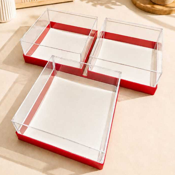 ( set isi 3 box ) HARDBOX MIKA // HARDBOX POLOS // BOX HANTARAN // KOTAK KUE HARDBOX( ) HARDBOX MIKA
