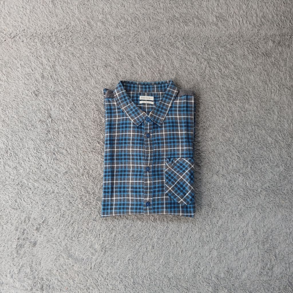 Kemeja Flannel Lengan Panjang Calvin Klein