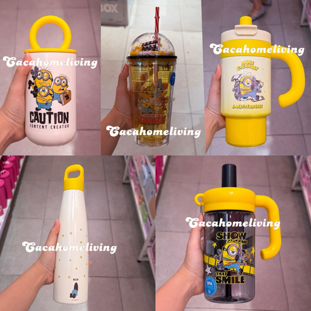 Miniso x Minion - Tumbler / Botol Minum Stainless Double Wall Minions And Monster Collection