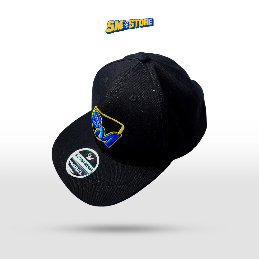 Satria Muda Bandung Official Cap – Topi Basketball SM Hitam