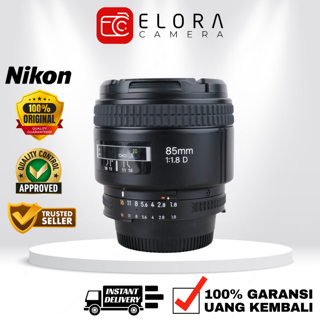 Nikon AFD 85mm F1.8 / Lensa Nikon AF 85 mm F 1.8 D Nikkor