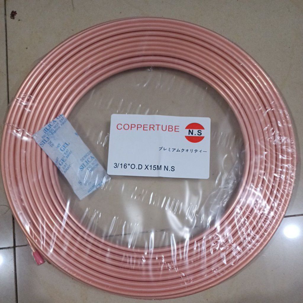 PIPA TEMBAGA 3/16 1 ROLL 15 MTR
