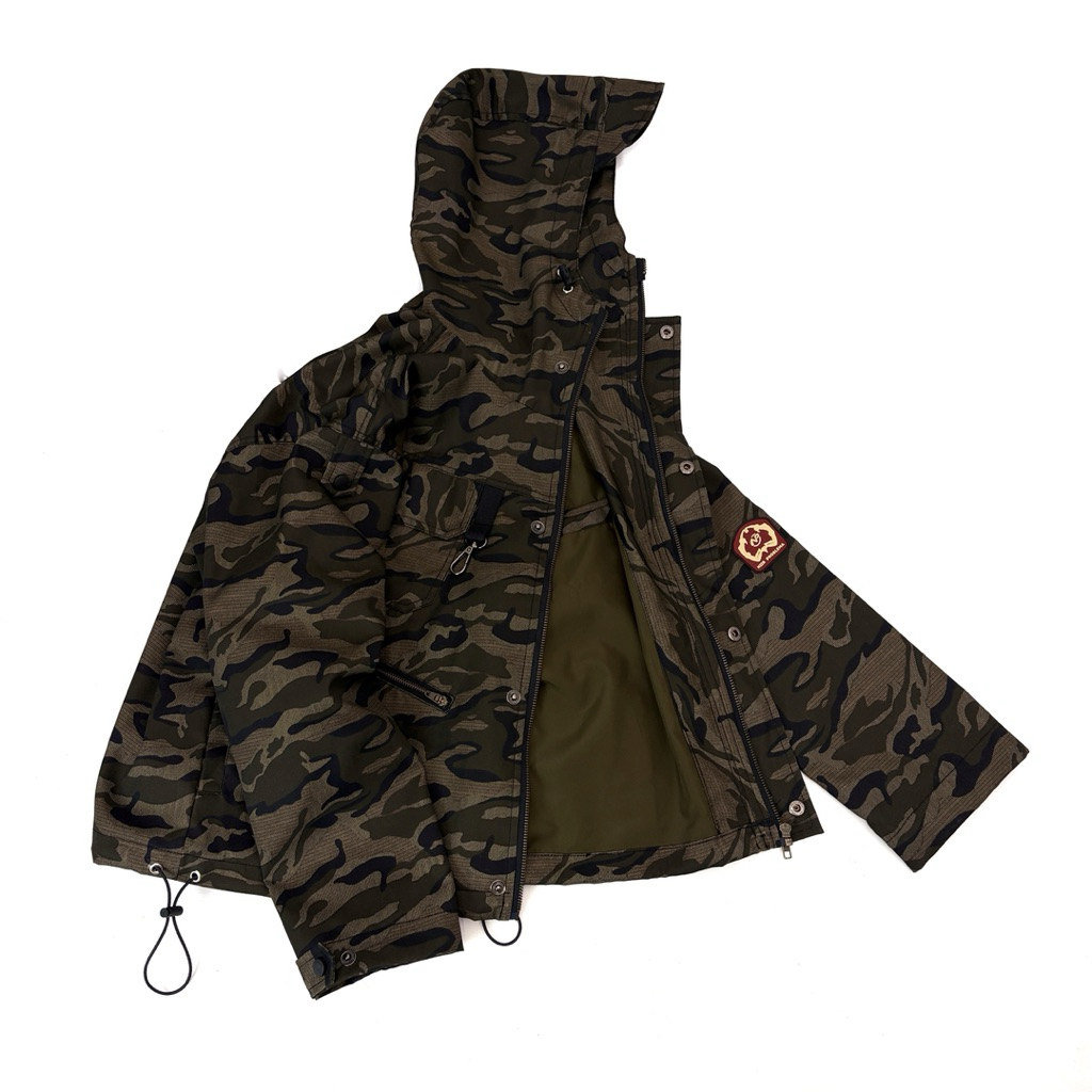 NIIR PROBLEMA - “PARANOIR” ANORAK JACKET CAMO - GORPCORE JACKET CAMO - ANORAK JACKET LORENG - ANORAK