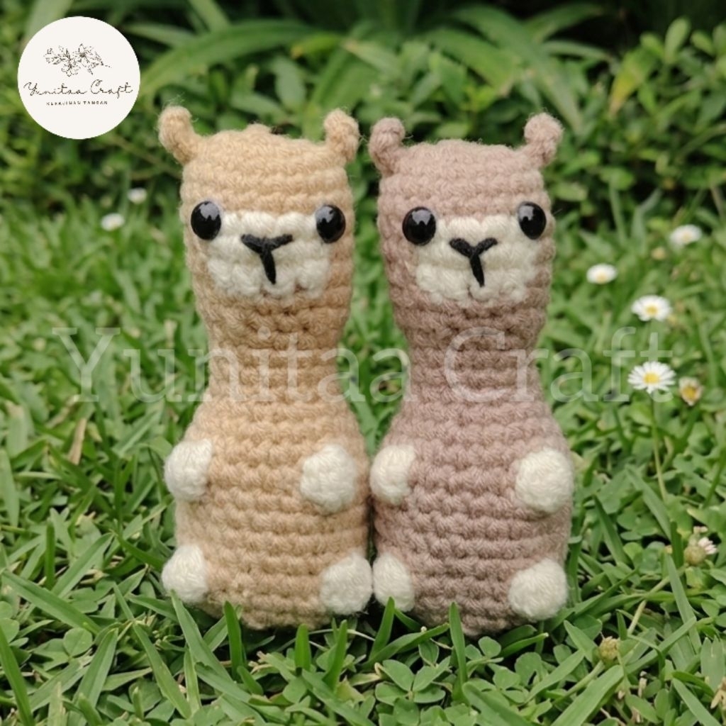 Gantungan Kunci Rajut Alpaca/Alpaca Crochet/Keychain