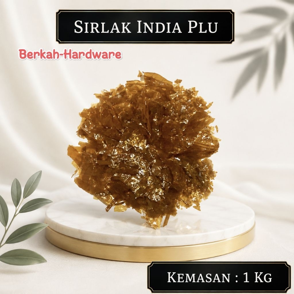 (1 Kg) Shellac Sirlak Emping India Serlak Premium India Plu
