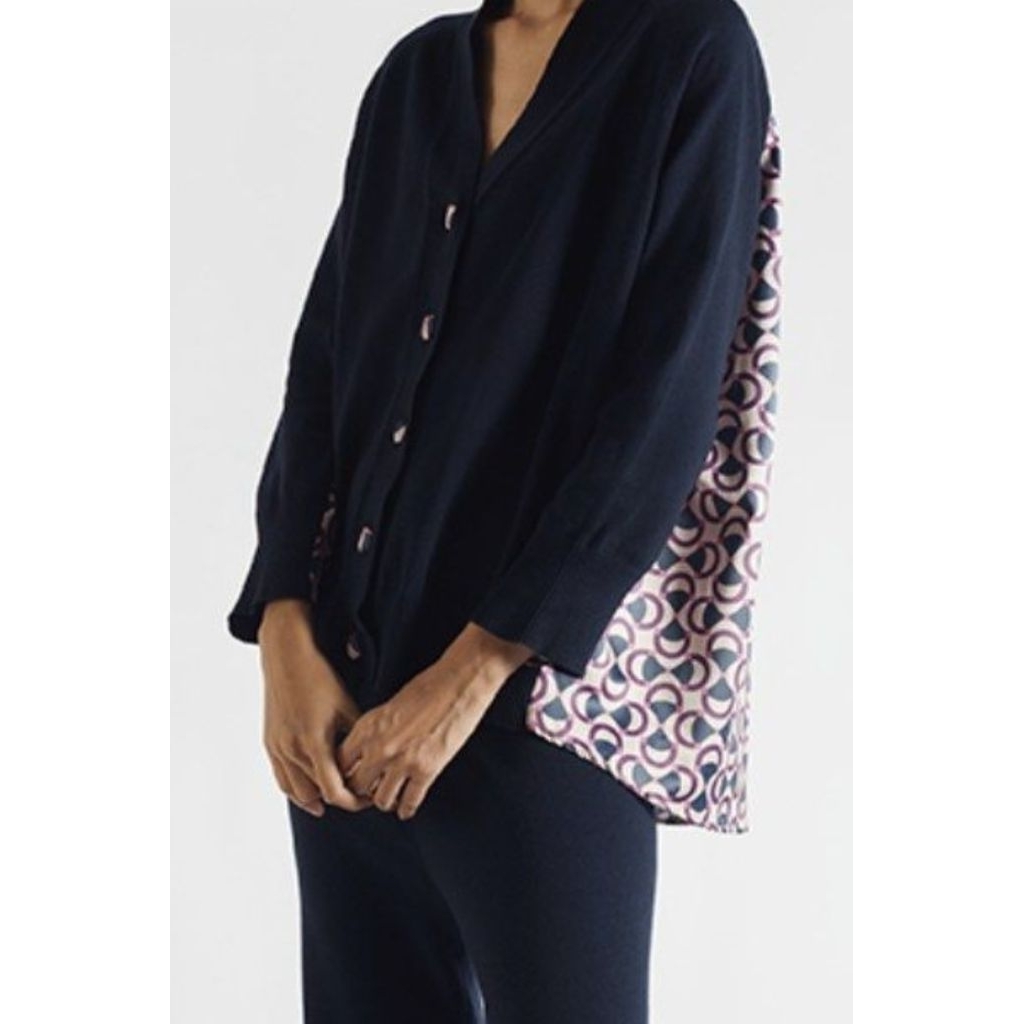 Duma x Nagita Gigi Cardigan Navy