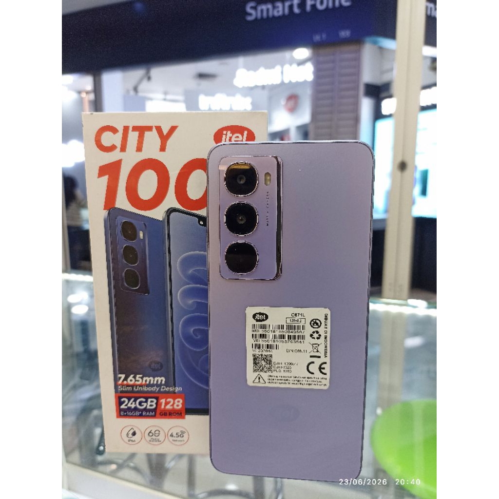 hp itel city 100 second 8/128gb