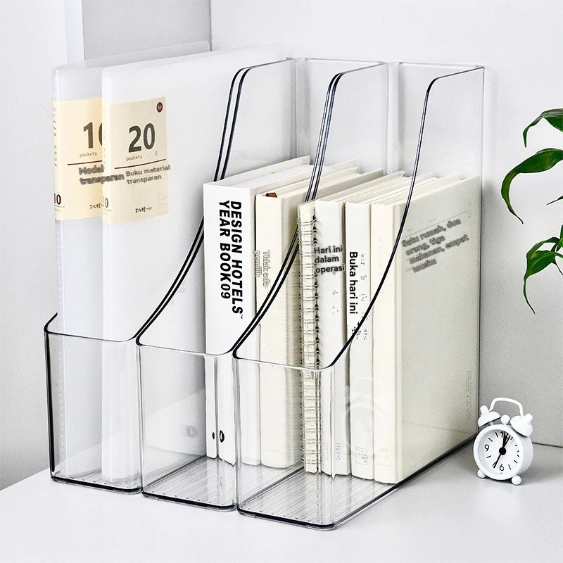 belanjaonlineku-Rak Buku Organizer Meja Akrilik Susun Tray File Dokumen Susun