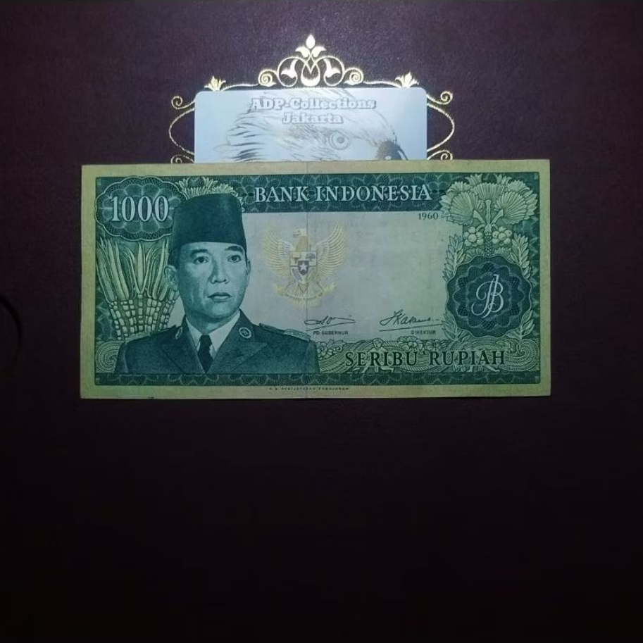 Uang Kuno 1000 Rupiah Sukarno 1960