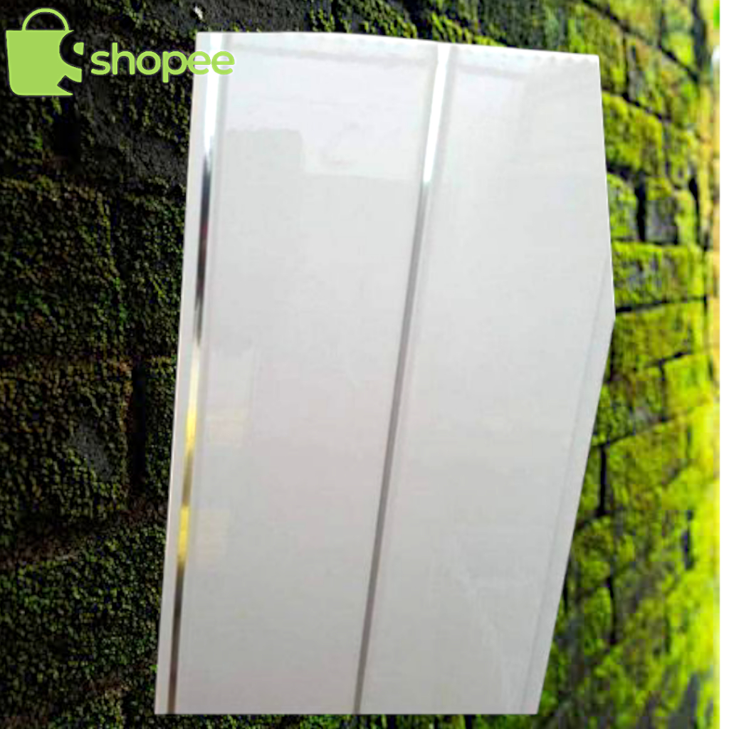 plafon pvc putih nat silver