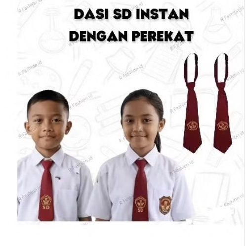 paket 20 kodi dasi sd seragam sekolah