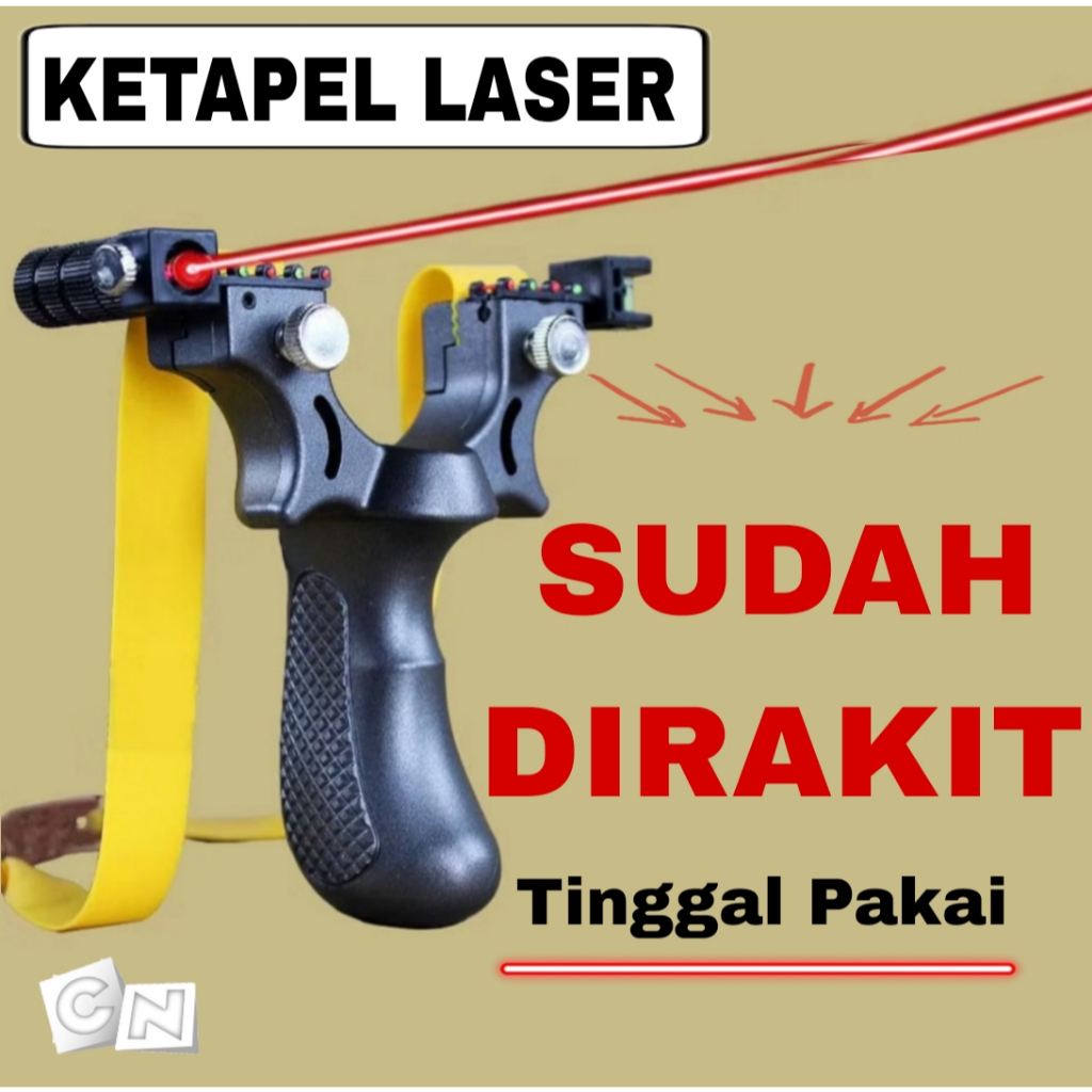Ketapel Laser Tactical Katapel Berburu Slingshot Laser Big Power Original