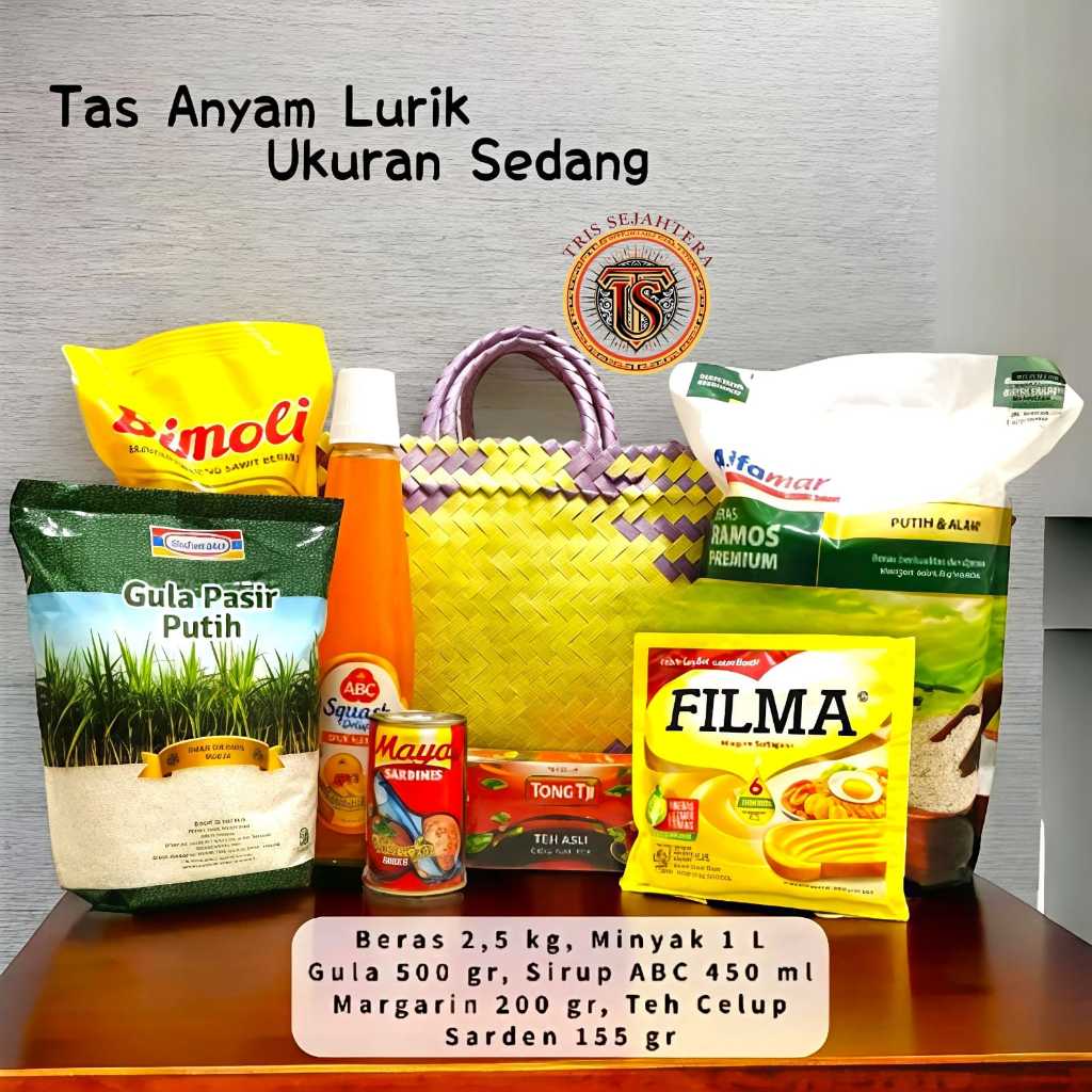 [COD] Tas Anyam Plastik Ukuran SEDANG Tas Belanja
