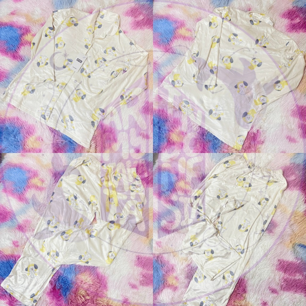 (BANTING HARGA) OFFICIAL MERCHANDISE BT21 CHIMMY PAJAMA SET UKURAN M