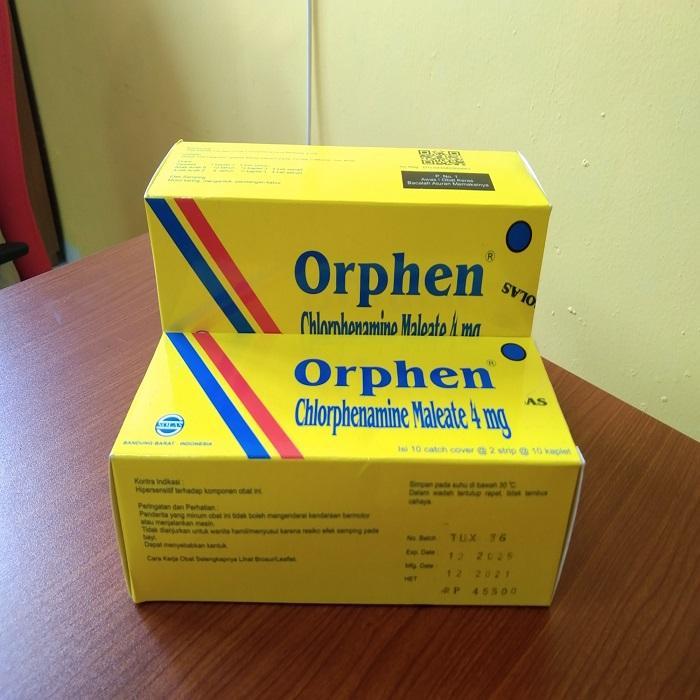 ORPHEN 1 BOX MERINGANKAN ALERGI, GATAL DAN BERSIN-BERSIN