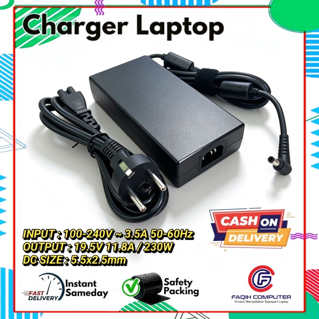 Charger Adaptor Laptop Chicony A12-230P1A DC 5.5x2.5mm 19.5V11.8A (230W)