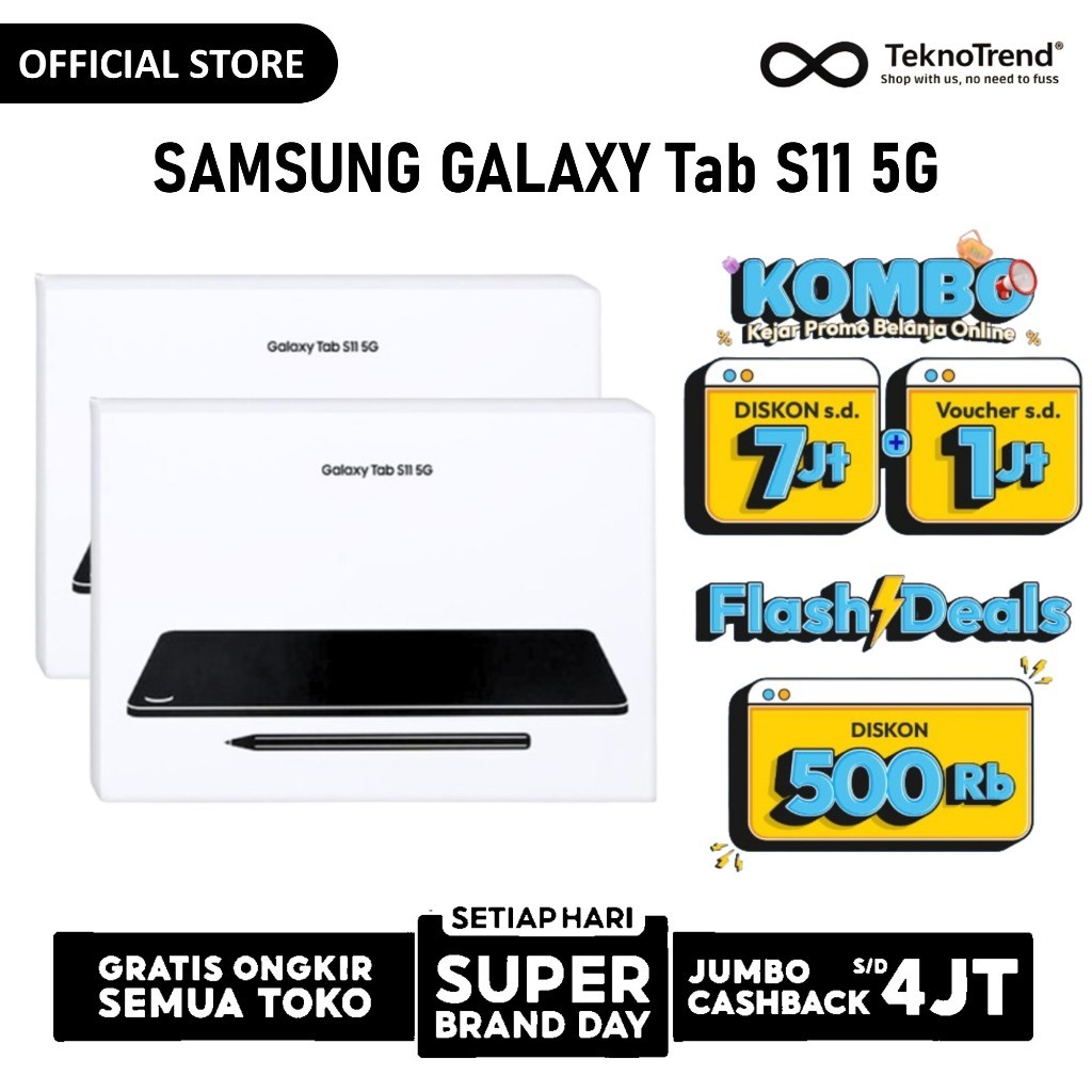 Samsung Galaxy Tab S11 5G 12/256GB - Tablet garansi resmi SEIN