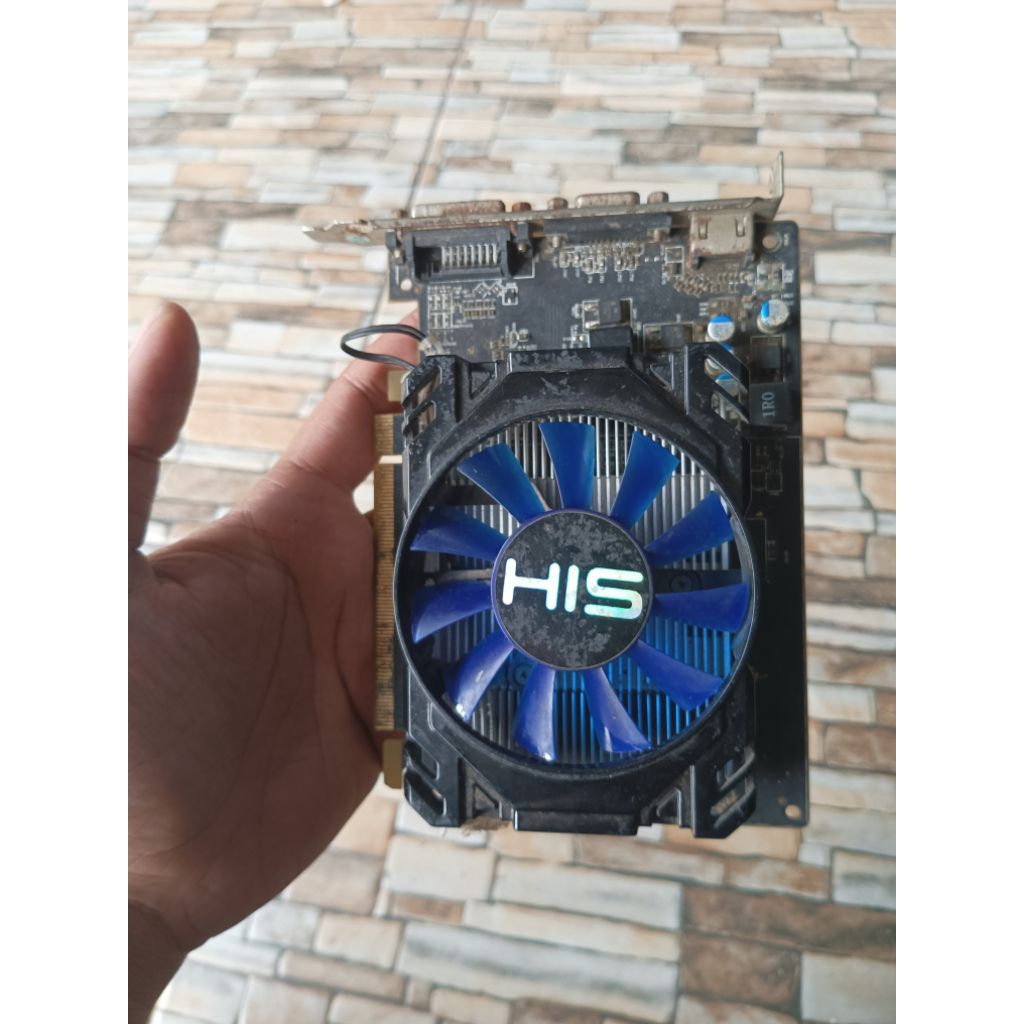 VGA HIS Radeon R7 250 2GB GDDR5 128bit HDMI DVI VGA Bekas Normal
