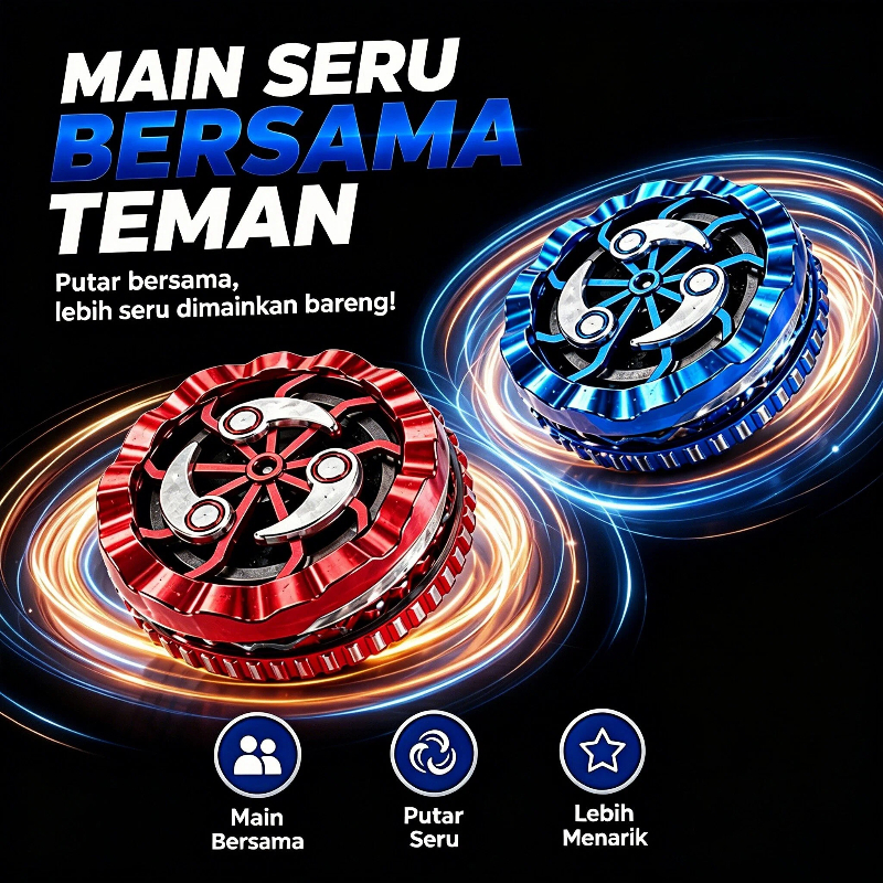 Gadis bercahaya pada pertempuran gyro berputar ujung jari kecil mengurangi tekanan anti-keruntuhan g