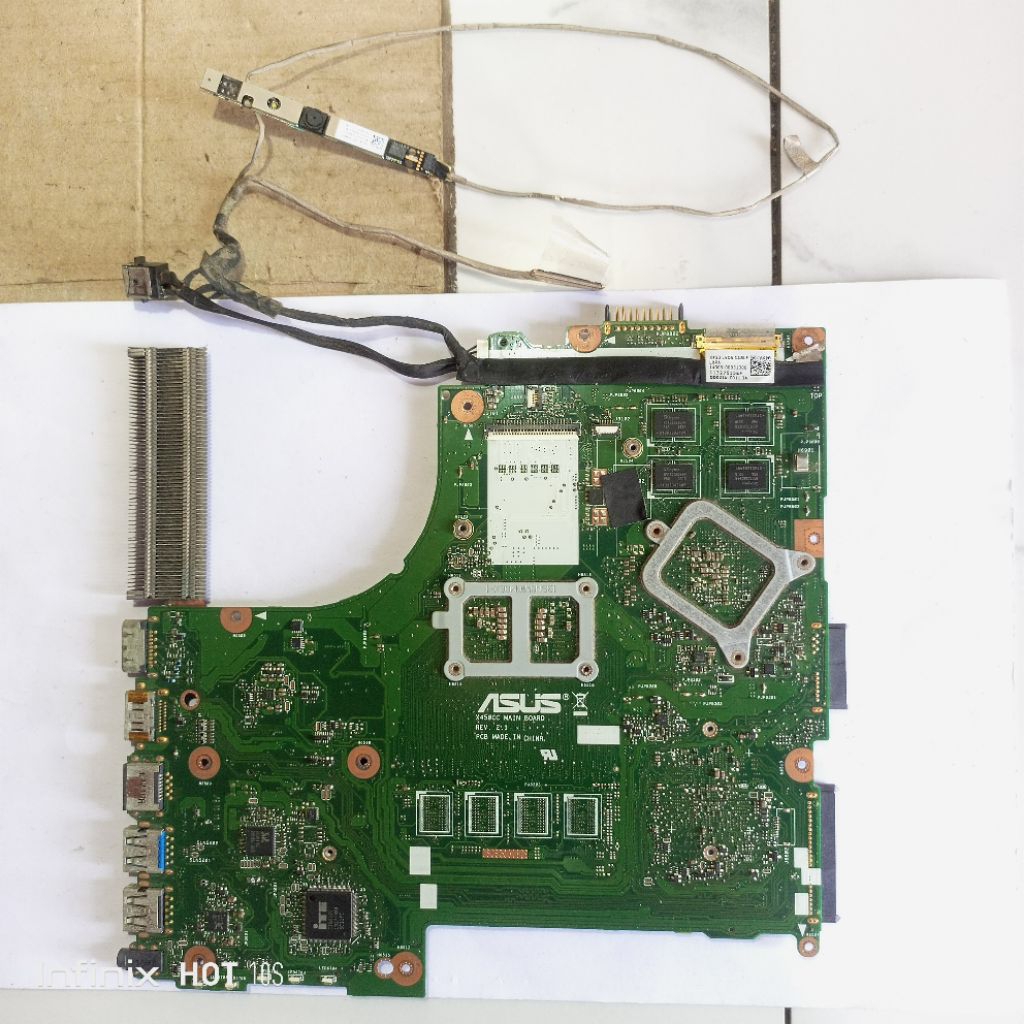 Motherboard mainboard mesin asus x450cc series asus x450 x450c intel dual vga ori