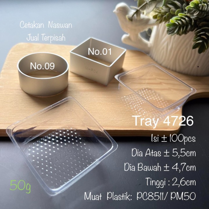 Tray Mika Mangkok Nastar Taiwan Jumbo Puding Tray Mika Bening Untuk Nastar