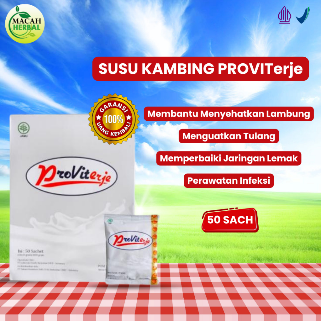 SUSU PROVIT ETAWA ORIGINAL ISI 50 SACHET | SUSU PROVITERJE PROVIT ERJE SUSU KAMBING ETAWA BPOM HALAL