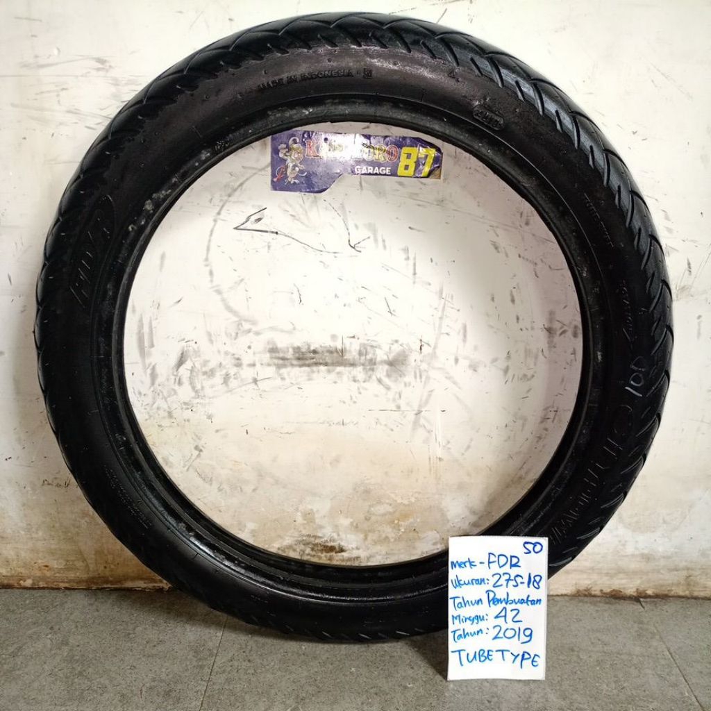 ban bekas,,, FDR.... TUBETYPE ukuran 275-18