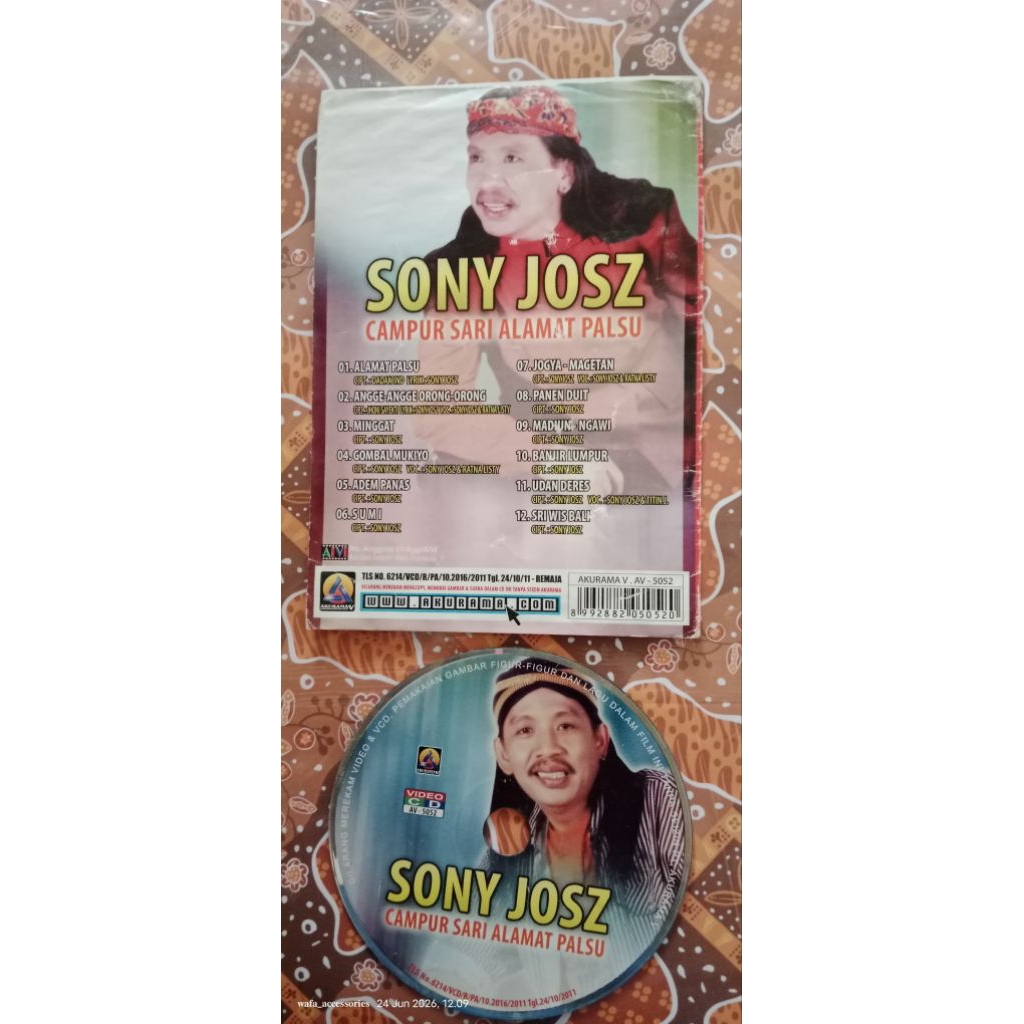 PL KASET VCD DVD CAMPURSARI ORIGINAL SONY JOSS BEKAS PAKAI