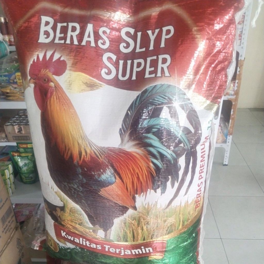 BERAS SLYP SUPER 10KG-BERAS PREMIUM-BERAS CAP AYAM JAGO