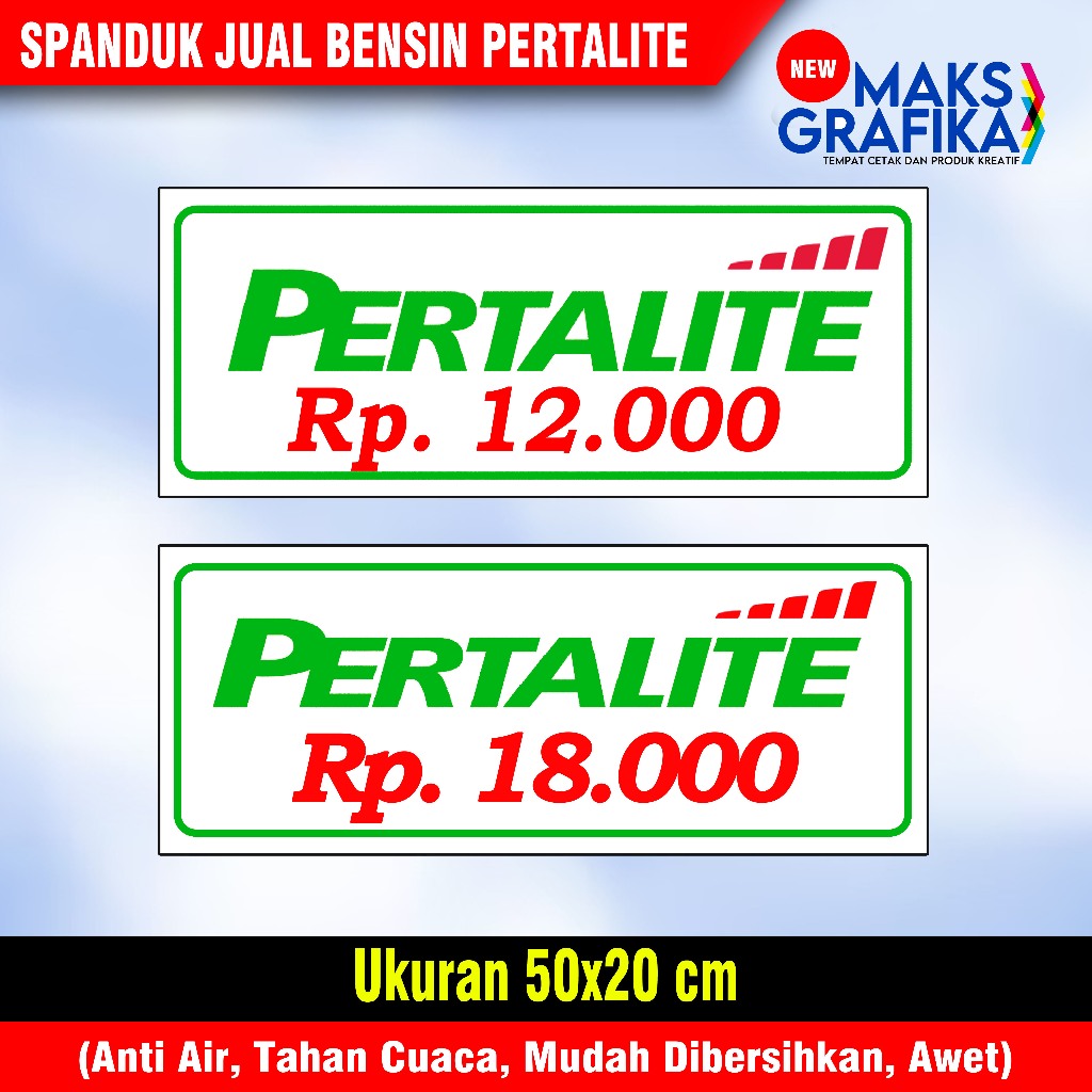 SPANDUK PERTALITE | BANNER JUAL PERTALITE | JUAL BENSIN