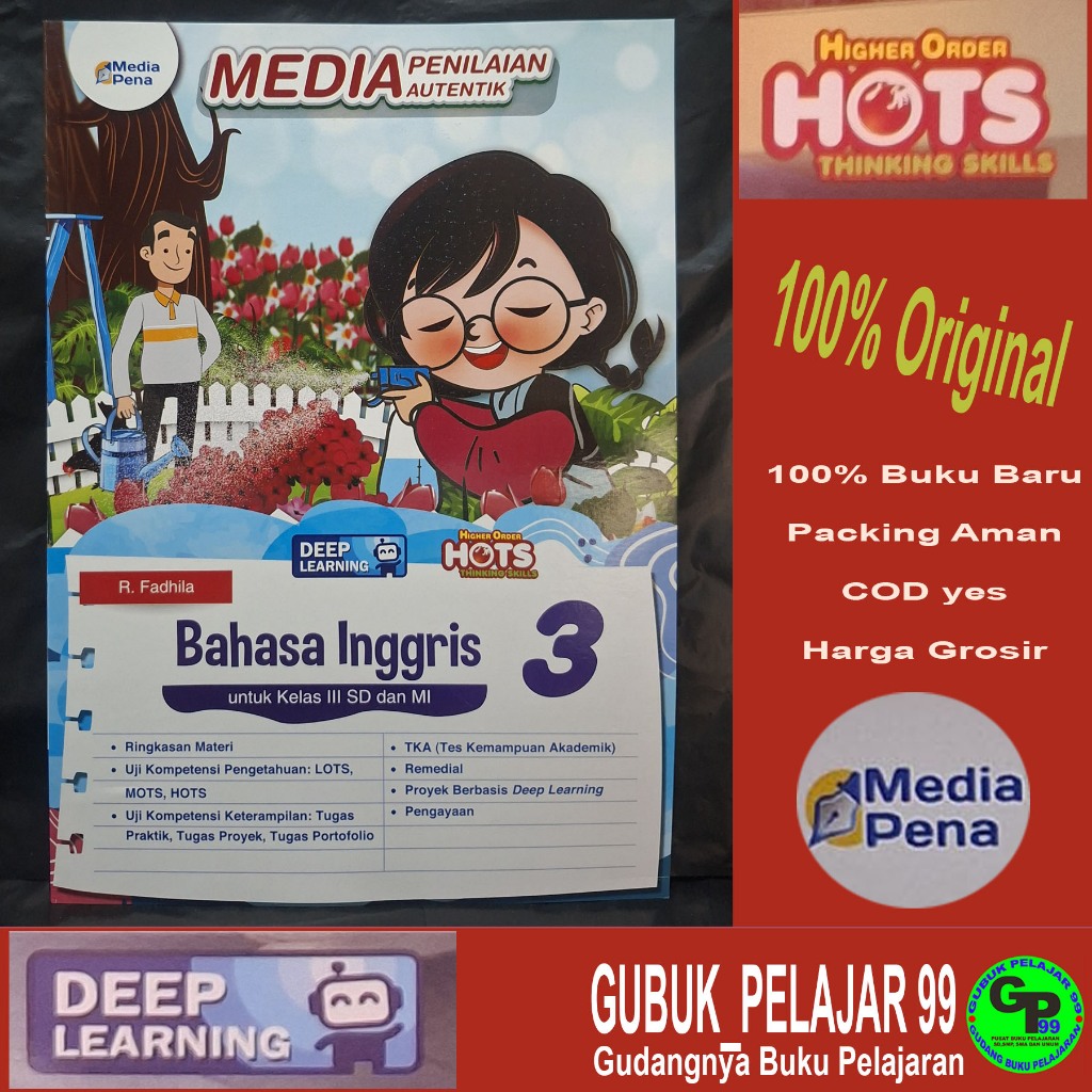BAHASA INGGRIS KELAS 3 SD/MI DEEP LEARNING MEDIA PENA PT Tiga Serangkai 2026