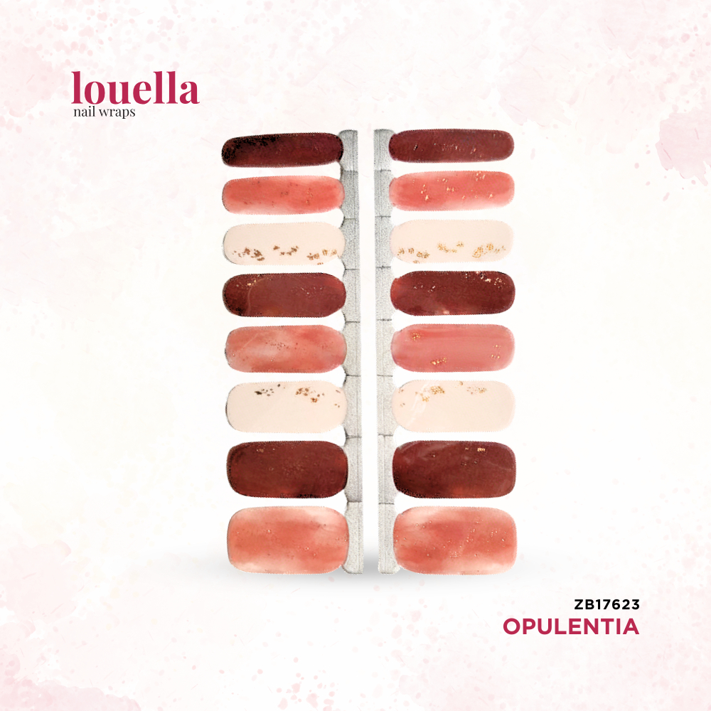 [LOUELLA] ZB17623 - Opulentia - Stiker Kuku / Nail Polish Wraps / Sticker Cat Kuku Instant / DIY Nai