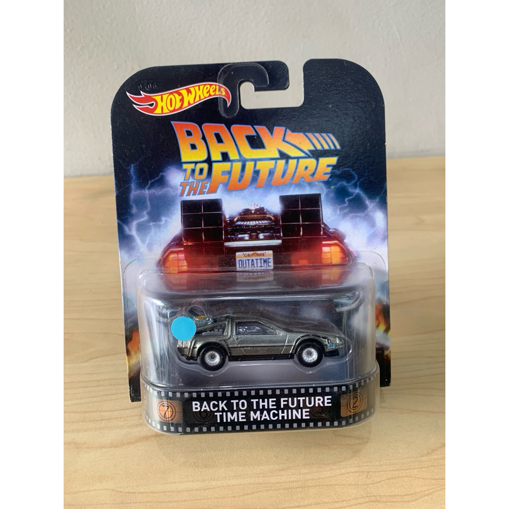 hot wheels back to the future time machine silver