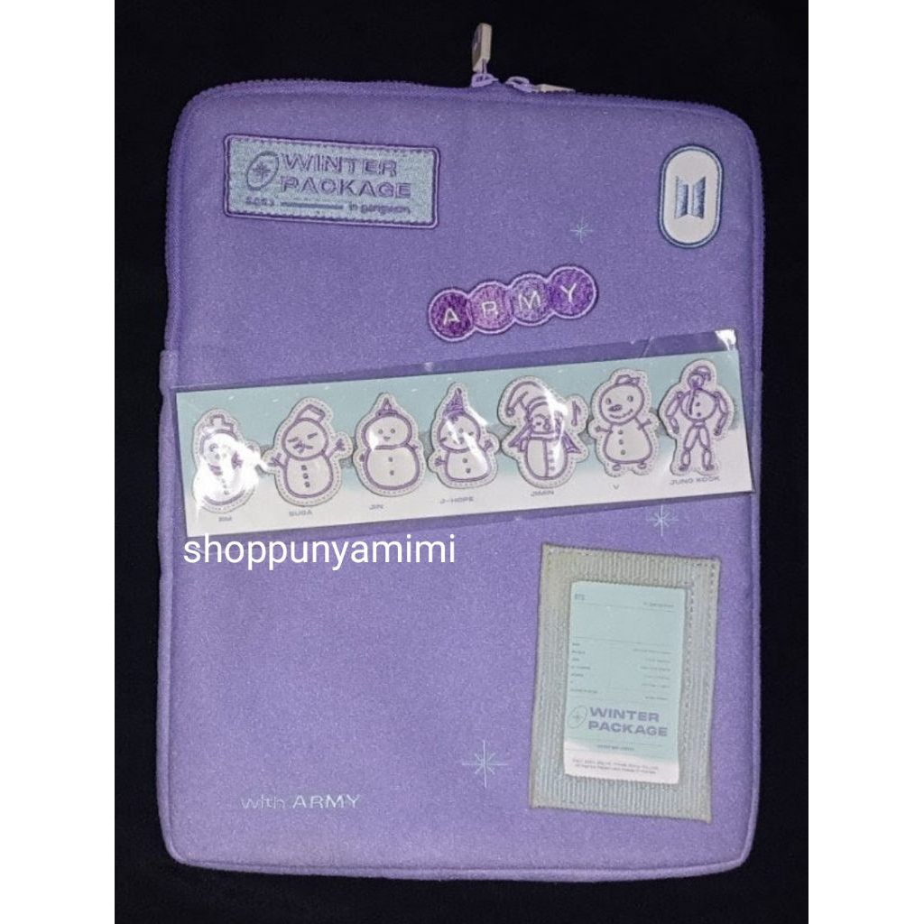 BACA DESKRIPSI  pouch wappen winter package 2021 bts merch official winpack winpack21 bangtan