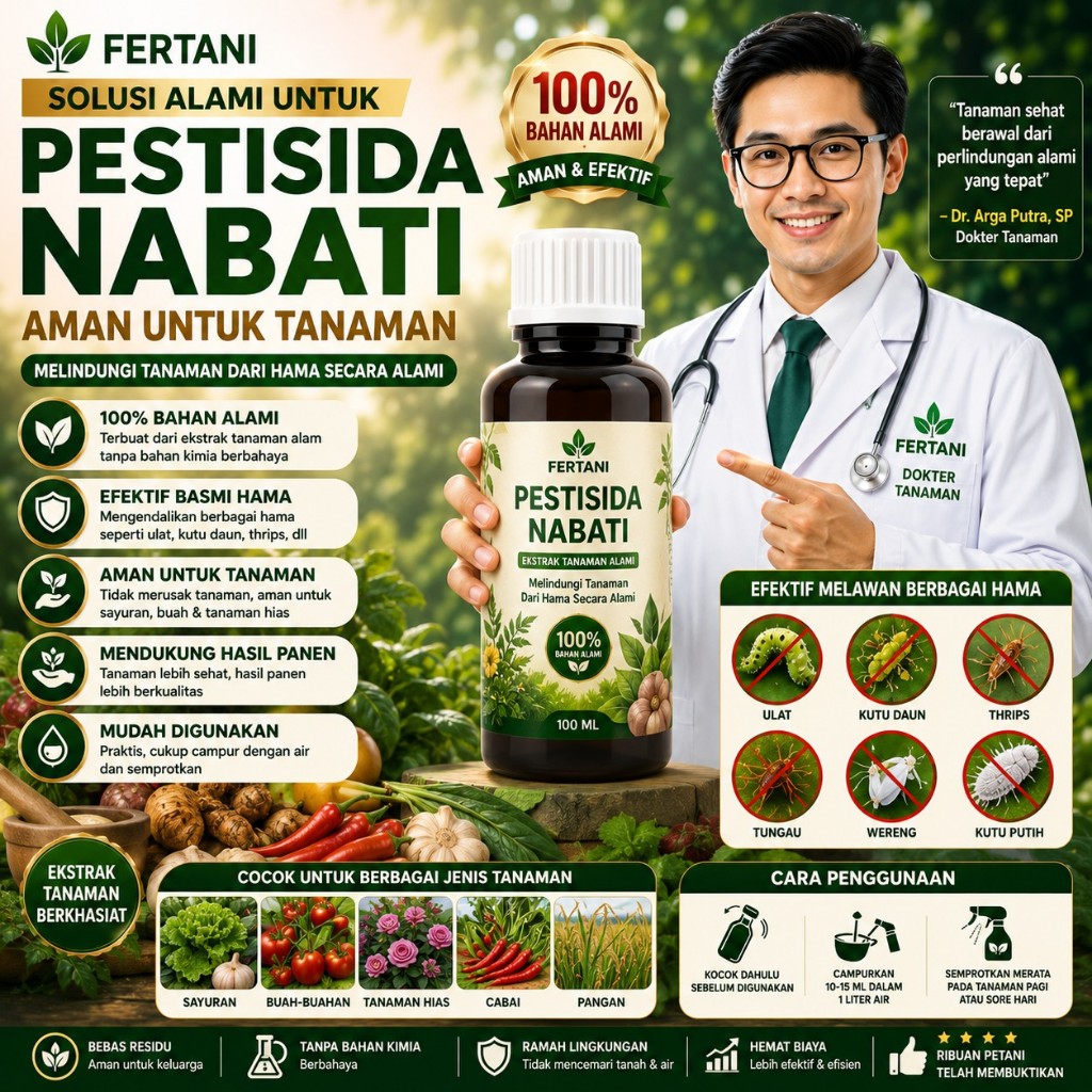 Pestisida Nabati Pestisida Alami 100ml Untuk Tanaman Sayur Buah