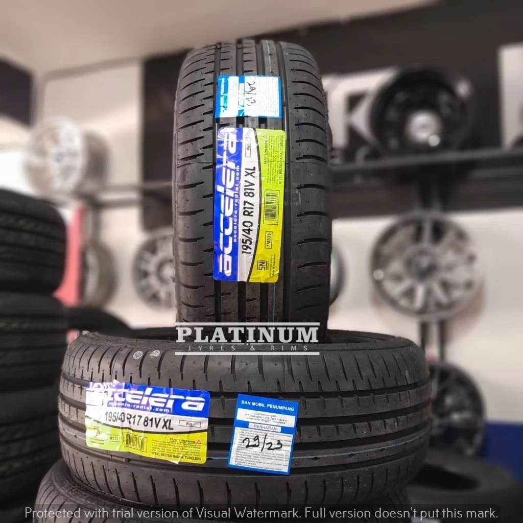 BAN MOBIL BARU ACCELERA PHI 195 40 R17 II PROMO MURAH BAN TIPIS R17 UKURAN 195/40 R17