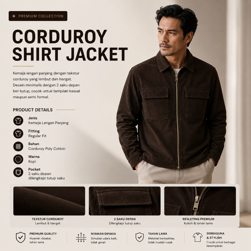 ORGU Jaket Kerja Corduroy / Stale Work Jacket Corduroy / Jaket Corduroy