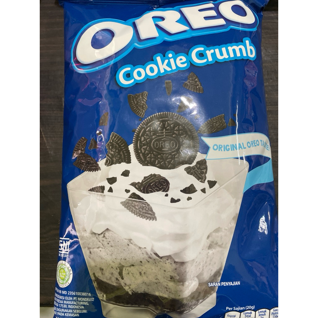 oreo cookie crumb | pecahan oreo | oreo crumb kemasan repack per 250gr
