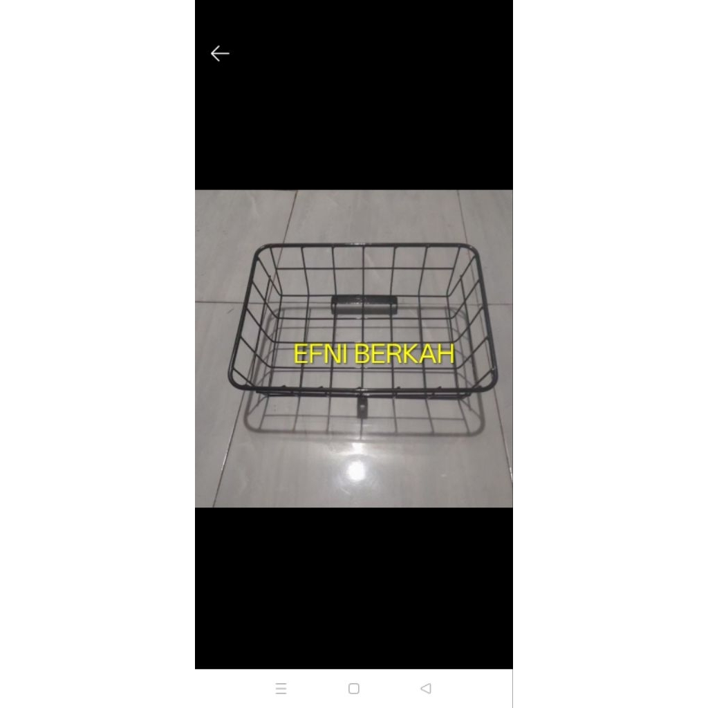 keranjang depan sepeda/ rak basket untuk sepeda pixi/pederal/poligon