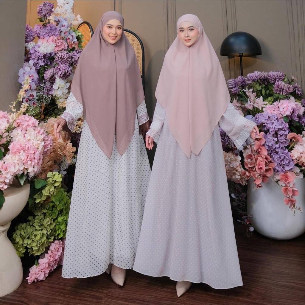 DRESS FARAH SET HIJAB WANITA MUSLIMAH TERBARU BY DUMMA