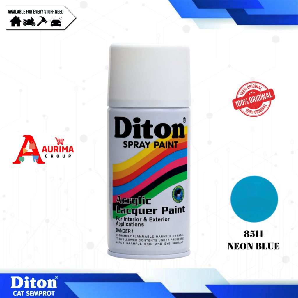 PILOX CAT SEMPROT DITON 8511-NEON BLUE 300CC ORIGINAL DITON