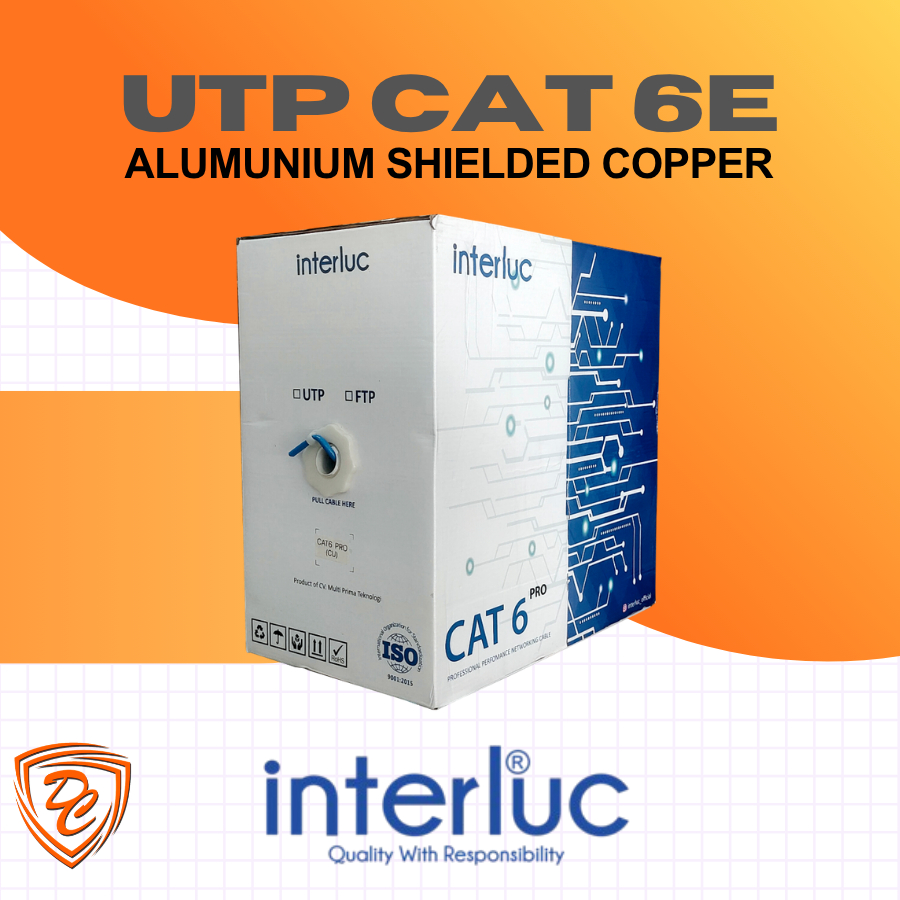 Interluc Kabel Lan UTP CAT6 Kabel Network 305 Meter / 1 Rol