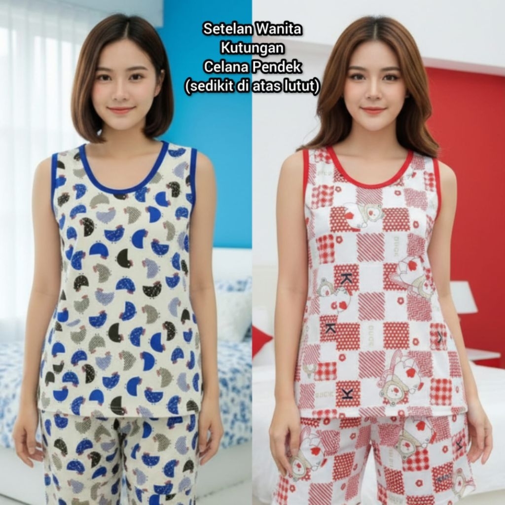 BKH Allsize Kaos Oblong St.Babydoll Kutungan-Celana Pendek