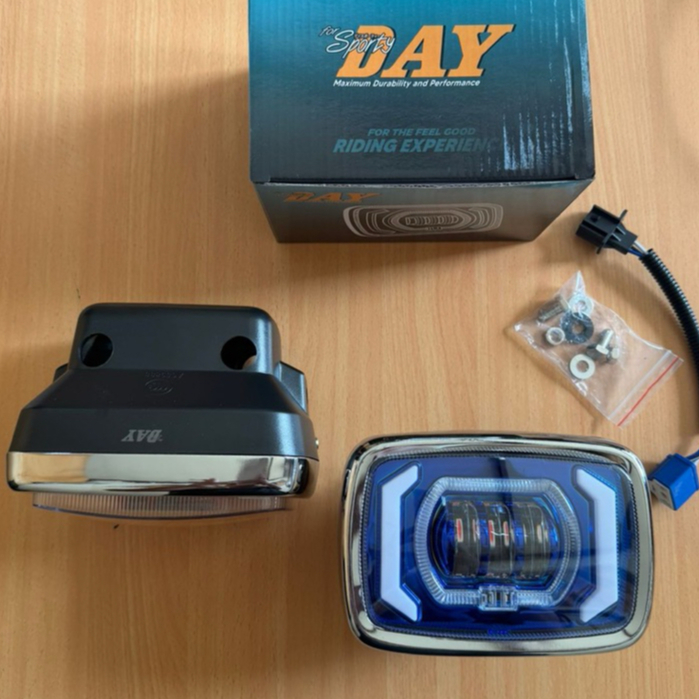lampu depan daymaker LED win 100 old standart reflektor day LED Honda win lama