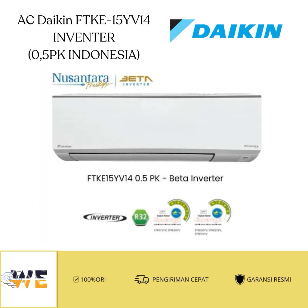 AC Daikin Split INVENTER Indonesia 0.5PK, 1PK, 3.4PK, 1.5PK, 2PK