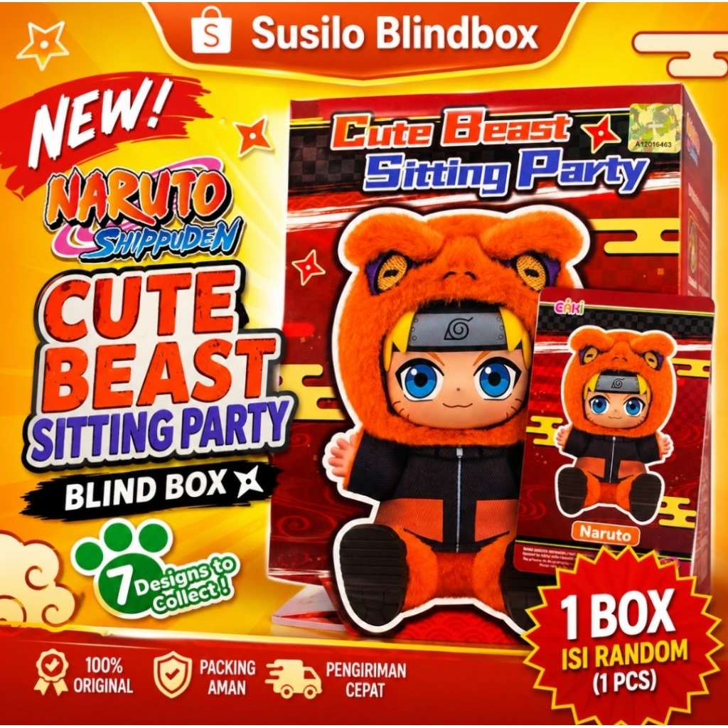 Blindbox Naruto Cute Beast Sitting Party