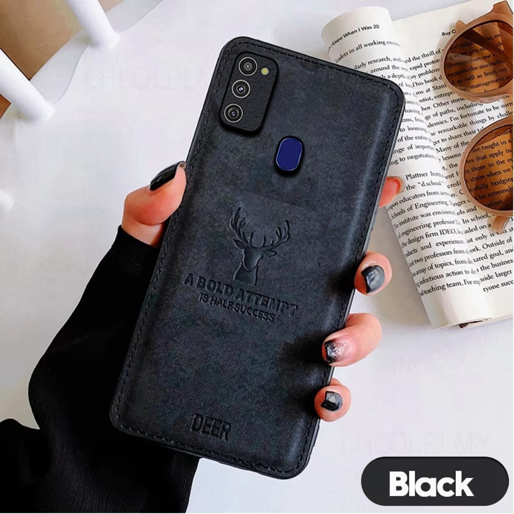 Case Samsung M21 / M30s Softcase Deer Jeans Motiv Rusa Silikon Slim Armor